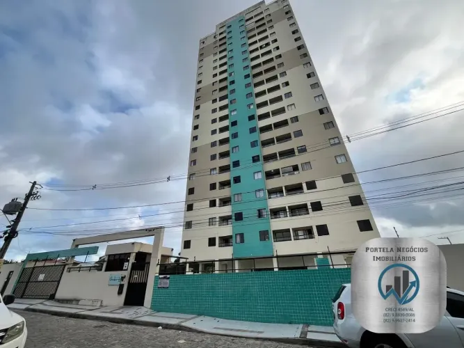 Apto no Barro Duro, 2/4, suíte, planejados, 52 m²