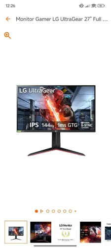 Monitor UltraGear 27 Pol, IPS, 144 hz