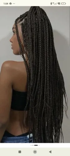 Trança box braids $ 100,00 sem material incluso