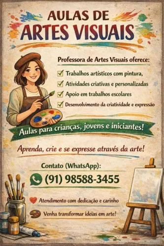 Dou aulas de arte, prática, desenho, pintura , colagem e muito mais !