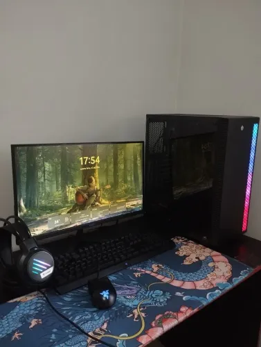 PC Gamer Completo Ryzen 5 4600G 16GB SSD + Monitor 75Hz