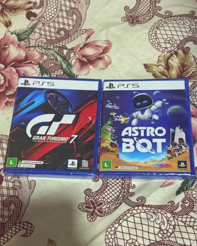 Jogos PS5: Astro Bot + Gran Turismo 7 (Lacrados / Mídia Física) 125 cada