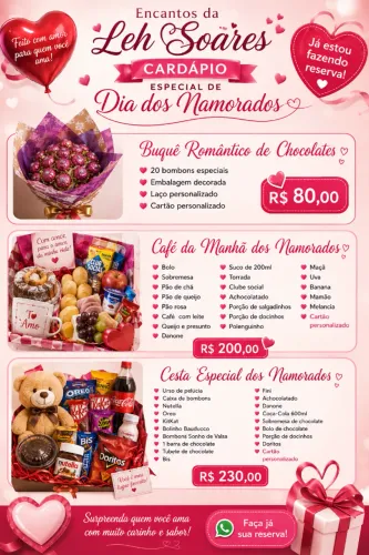 Cesta de café da manhã especial dia dos namorados ?