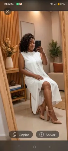 Vestido sobreposição branco