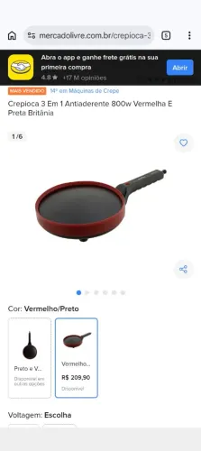Crepioca 3 em 1 Britânia 