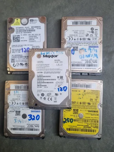 HDs 2,5' pra NOTEBOOK 