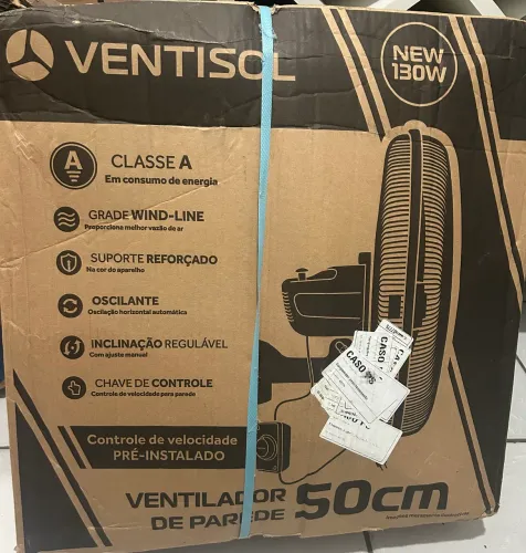 VENTILADOR DE PAREDE VENTISOL 50cm