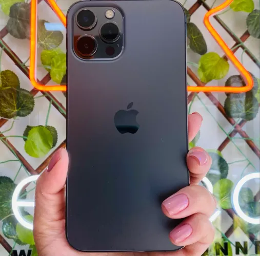 (Seminovo) iPhone 12 Pro Max Apple Grafite, 128GB(kit cabo e fonte)