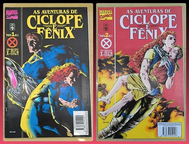 HQ -AS AVENTURAS DE CICLOPE E FÊNIX 1 E 2 + BRINDE EDIÇÃO ESPECIAL: EXCALIBUR & X-BABIES