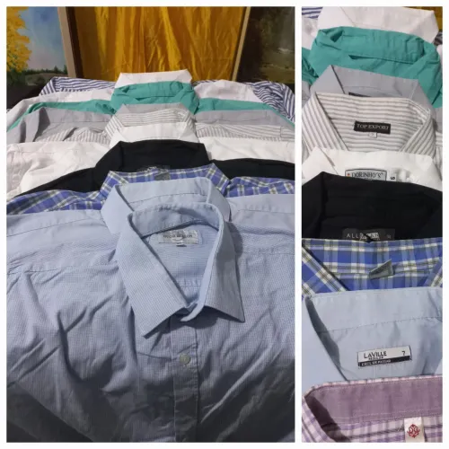 Camisa social masculina tamanho 6 e 7.   Lote com 10 peça 