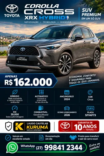 Toyota Corolla Cross XRX 1.8 16V Aut.(híbrido) 2024
