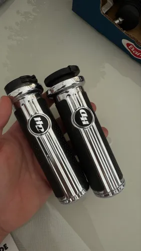 Par de Manoplas Originais Harley-Davidson Chrome & Rubber - Sportster