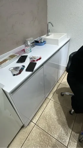 Balcão com pia acoplada