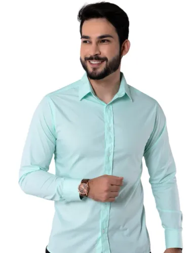 Camisas em algodão slim