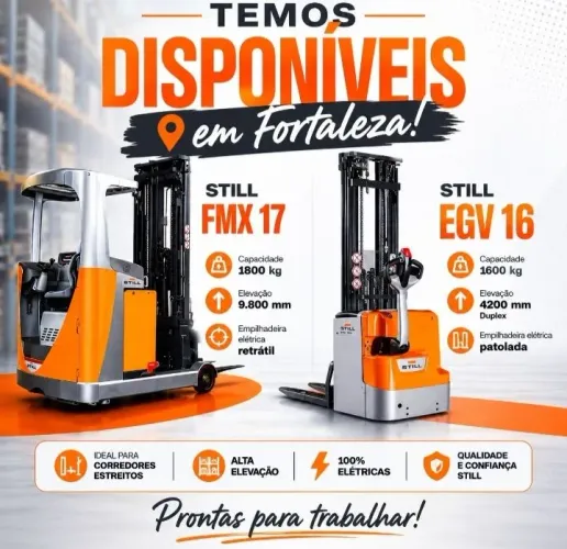 Empilhadeira Still EGV 16 Venda ou locação