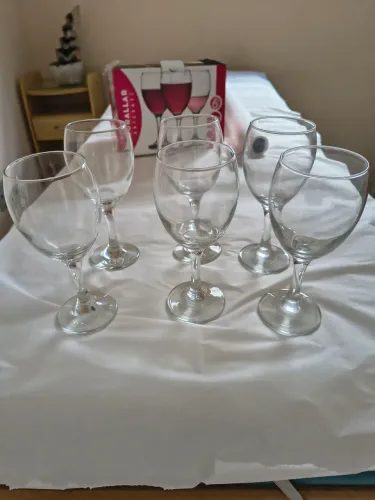 Conjunto de 6 taças de vinho Empire Guralar Artcraft 