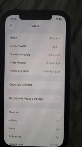 iPhone 12 com o documento, vendo ou troco por Pc ou vídeo gamer