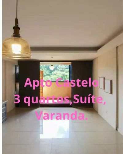 Castelo 3 quartos, suíte, varanda, duas vagas