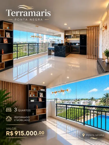 Terramaris Ponta Negra - Apartamento reformado