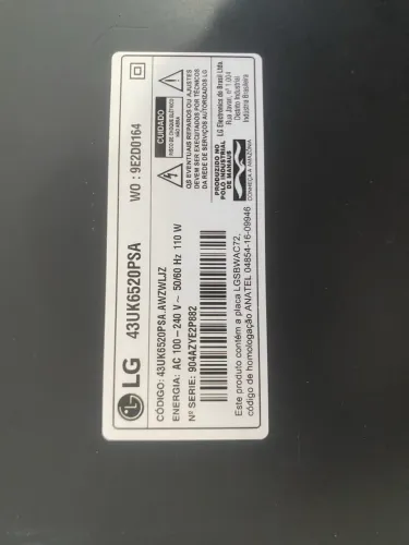 Venda TV com defeito LG 43? sem imagem