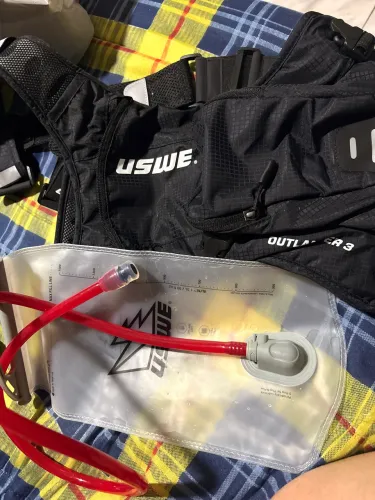 Mochila com bolsa de água para ciclista