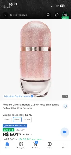 Perfume feminino original