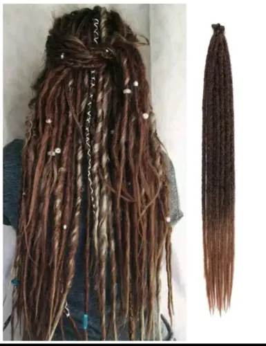24 polegadas de rabo de cavalo estilo dread