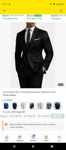 Terno preto