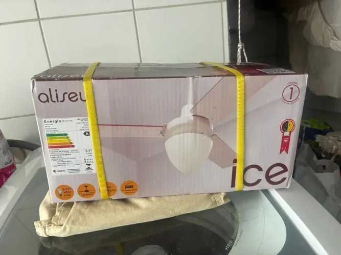 Ventilador de Teto Aliseu Ice 220V - NOVO NA CAIXA