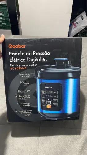 PANELA DE PRESSÃO ELÉTRICA 6 LITROS GAABOR 