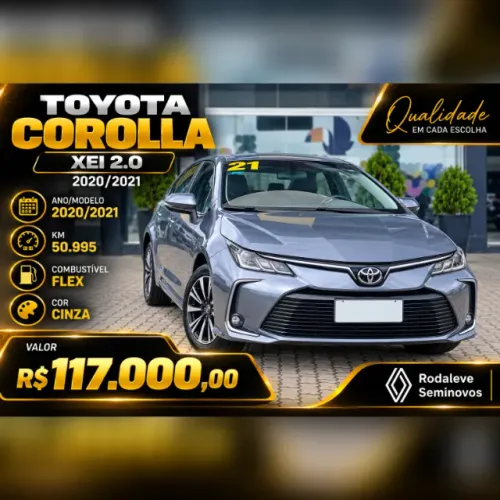 Toyota Corolla XEI 2.0 Flex 16V Aut. 2021