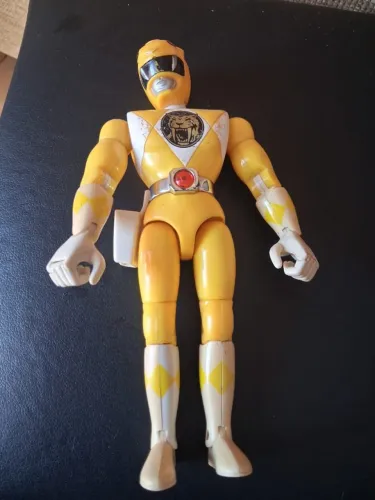 Boneco Power Rangers Amarelo Original Bandai Anos 90 20cm (Usado)