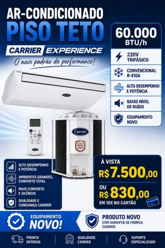 Ar condicionado 60000btus carrier Convencional 