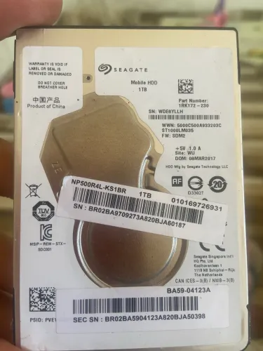 Hd Seagate Barracuda 1tb Notebook 
