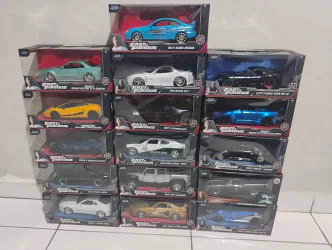 Miniaturas velozes e furiosos 1:24