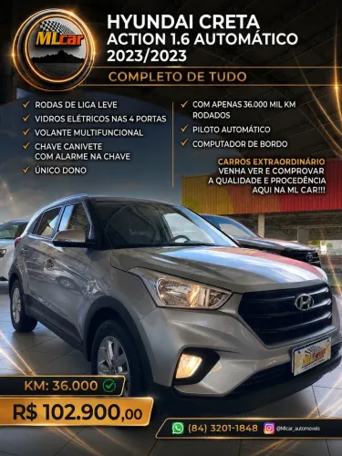 Hyundai Creta Action 1.6 16V Flex AUT 2023