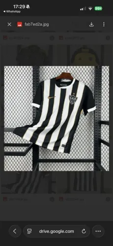 Camisa preta e branca Malha