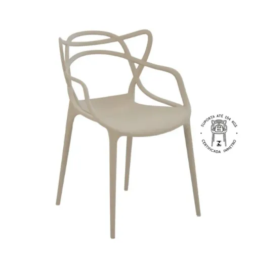 Cadeira Allegra Nude  Rivatti Frete Grátis - Até 12x S/ Juros