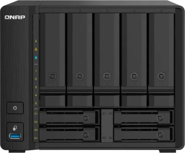 Servidor/Storage QNAP 5+4-Baias TS-932PX-4G - Alpine AL-214 1.7GHz ,4GB DDR4, de 10GbE