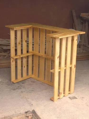 Balcão de pinus 150 x 95 x 50 cm