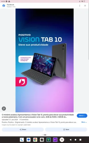 Tablet vision novinho
