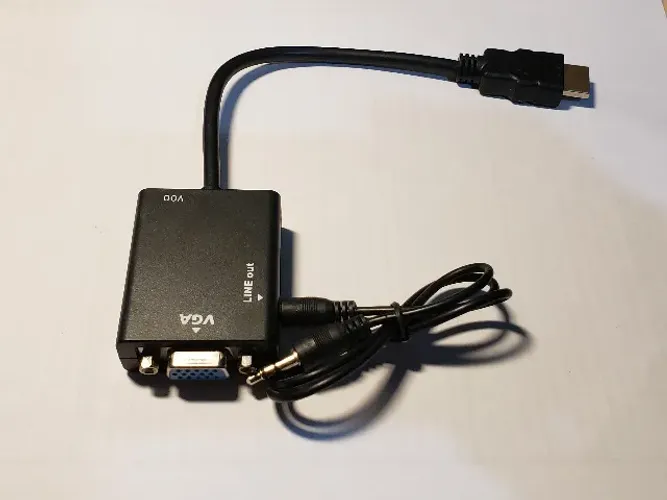 Conversor HDMI para VGA com Cabo de Áudio