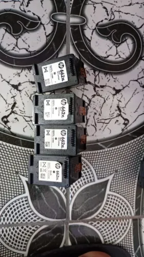 4 cartuchos hp 662 xl PRETO usado e vazio. DESBLOQUEADOS