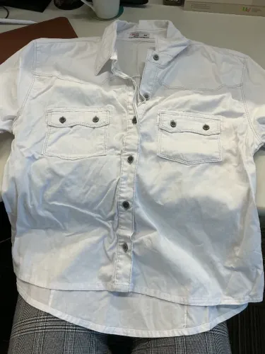 Camisa Sarja Off white