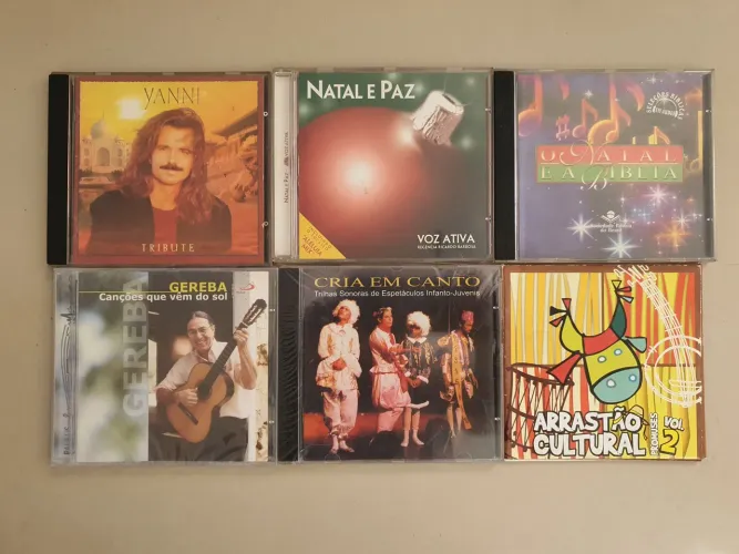 6 CDs diversos de Melodias e Canções