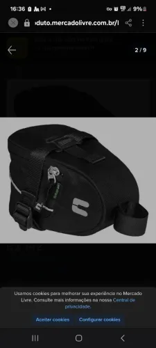 Mochila para bike selim curtlo