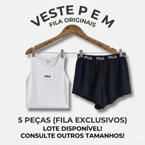 roupas de academia multimarca (fila, nike e asics) 