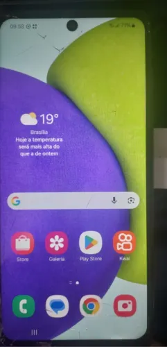 Celular Samsung Galaxy A52 Tela 6,5 128gb 6 Gb Ram Branco (Usado)