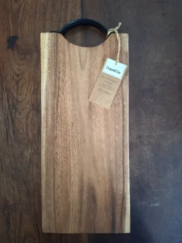 Tábua Art Wood [Copa&Cia] | 46 cm x 20 cm, Madeira, Steel