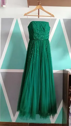 Vestido Tomara Que Caia Verde Esmeralda